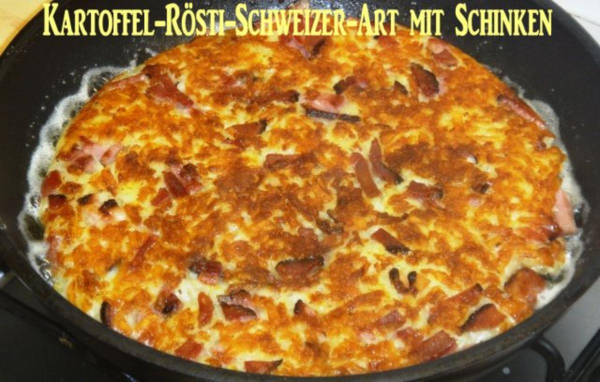 Schweizer-Rösti mit Schinken und Ei - Rezept - Bild Nr. 2