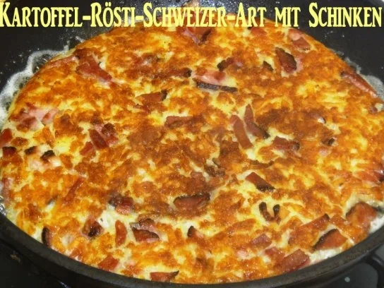 Rezept: Schweizer-Rösti mit Schinken und Ei Bild Nr. 2 Schweizer-Rösti mit Schinken und Ei - Rezept - Bild Nr. 2
