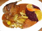 Rezept: Barbarie-Ente an Orangen-Ganatapfel-Sauce Barbarie-Ente an Orangen-Ganatapfel-Sauce - Rezept