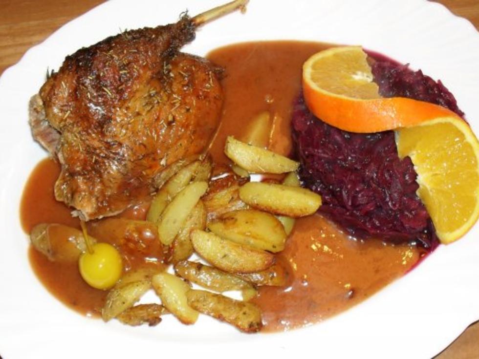 Barbarie Ente an Orangen Ganatapfel Sauce - einfach - 198 kcal/100g