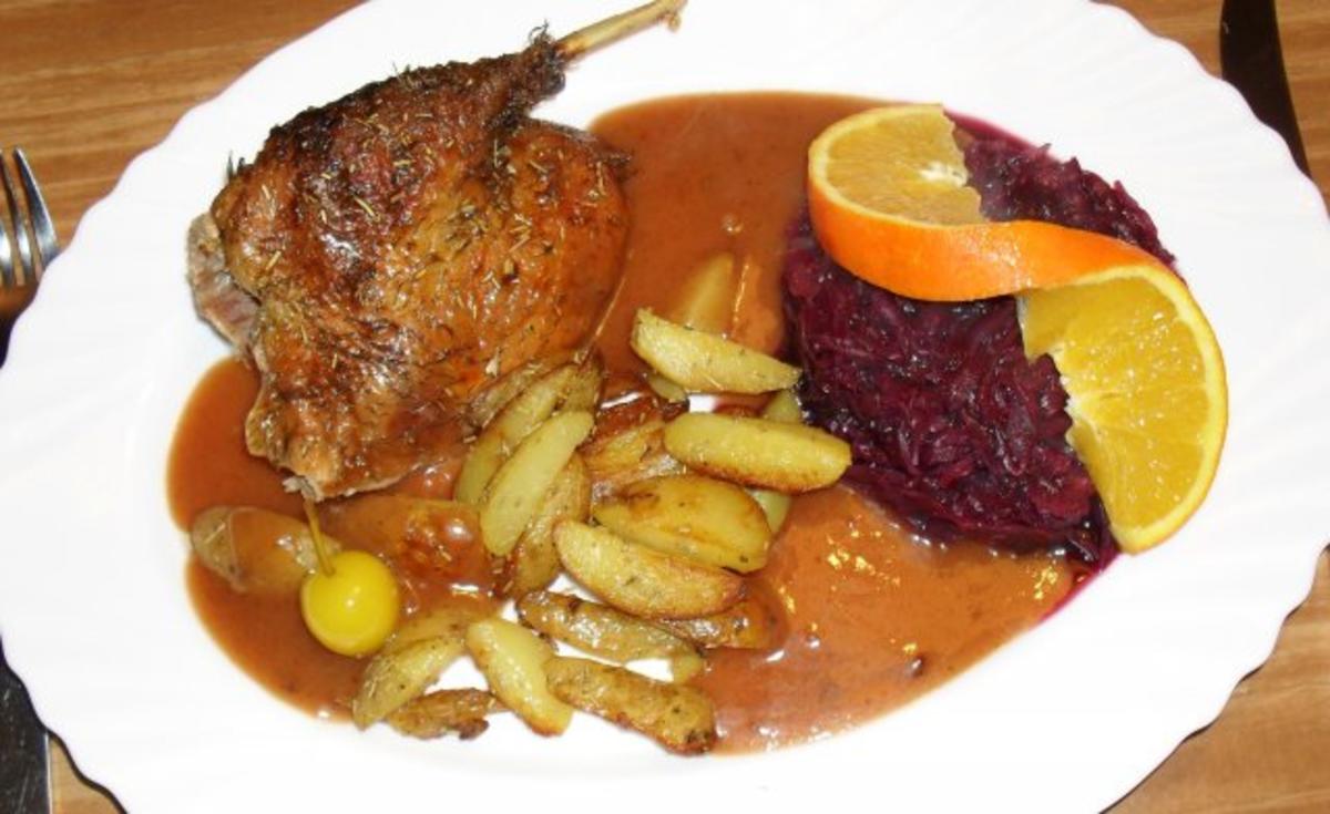 Bilder für Barbarie-Ente an Orangen-Ganatapfel-Sauce - Rezept