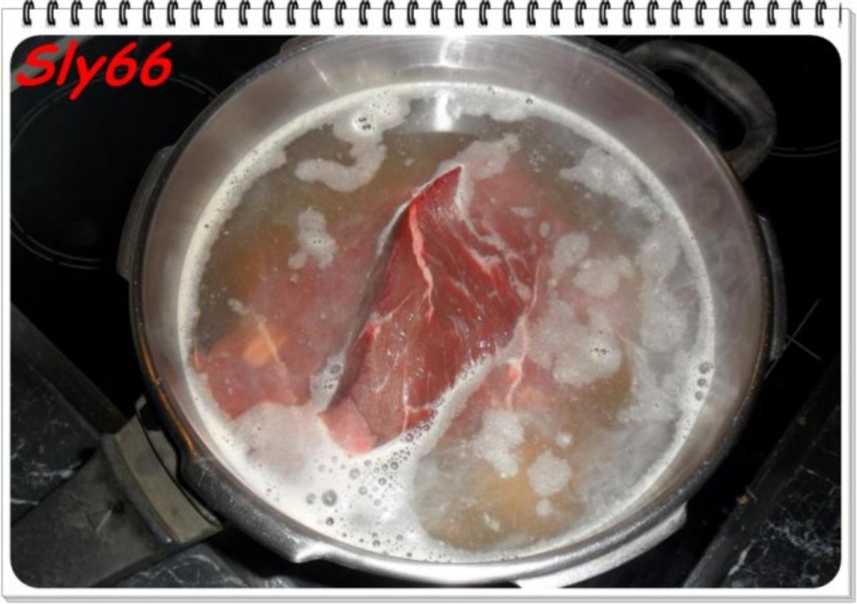 Suppen:Rindfleischsuppe aus Wadschinken - Rezept - Bild Nr. 7