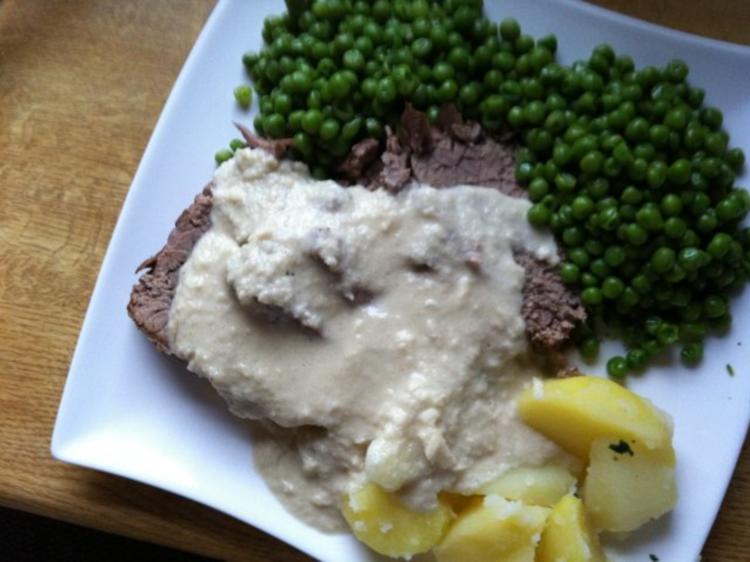 Tafelspitz mit frischer Meerrettich- Apfel Soße - einfach - 113 kcal/100g