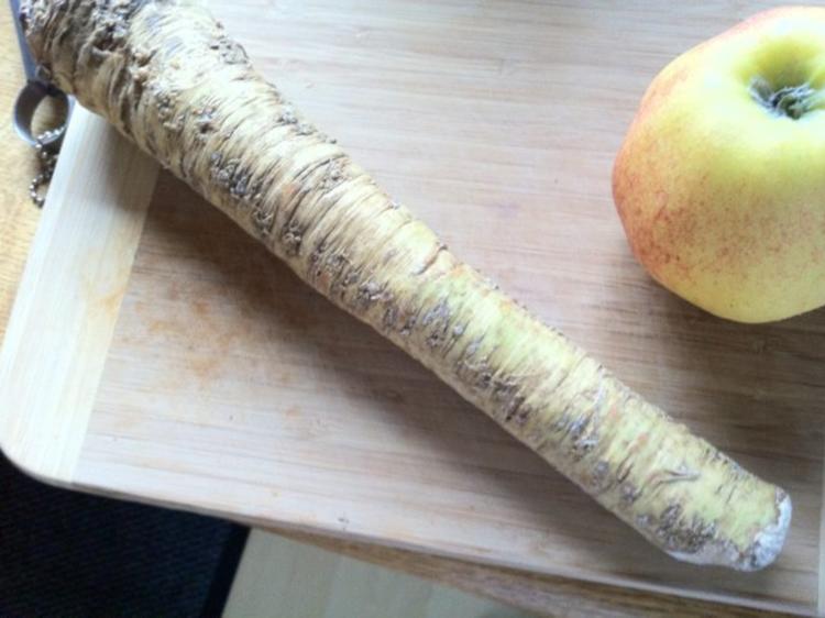 Tafelspitz mit frischer Meerrettich- Apfel Soße - einfach - 113 kcal/100g