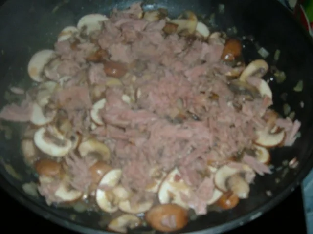 Rezept: Pfannengericht : Nudelpfanne - Thunfisch - Champignons Bild Nr. 4 Pfannengericht : Nudelpfanne - Thunfisch - Champignons - Rezept - Bild Nr. 4