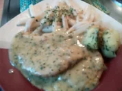 Kotlett in Spargelsahnesosse - Rezept