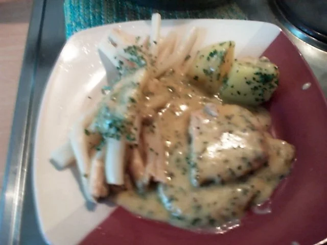 Kotlett in Spargelsahnesosse - Rezept - Bild Nr. 8