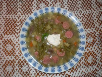 Rezept: Schnibbelbohnensuppe Schnibbelbohnensuppe - Rezept