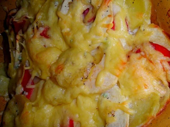 Apfel-Kartoffel-Gratin mit Salami - Rezept - Bild Nr. 4