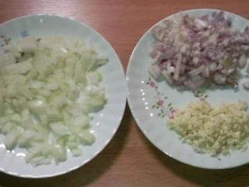 Paprikaschoten gefüllt mit Mett und Pilzen - Rezept - Bild Nr. 2