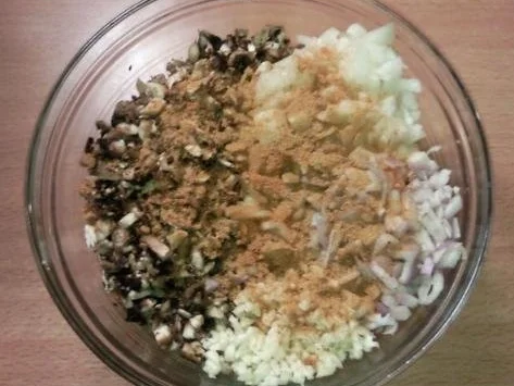 Paprikaschoten gefüllt mit Mett und Pilzen - Rezept - Bild Nr. 4