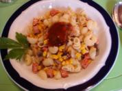 Leberkäse mit Nudeln - Rezept