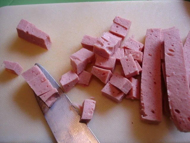 Rezept: Leberkäse mit Nudeln Bild Nr. 6 Leberkäse mit Nudeln - Rezept - Bild Nr. 6