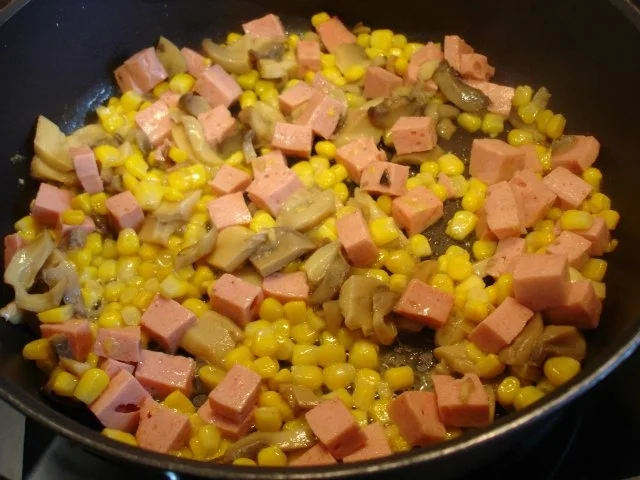 Rezept: Leberkäse mit Nudeln Bild Nr. 9 Leberkäse mit Nudeln - Rezept - Bild Nr. 9