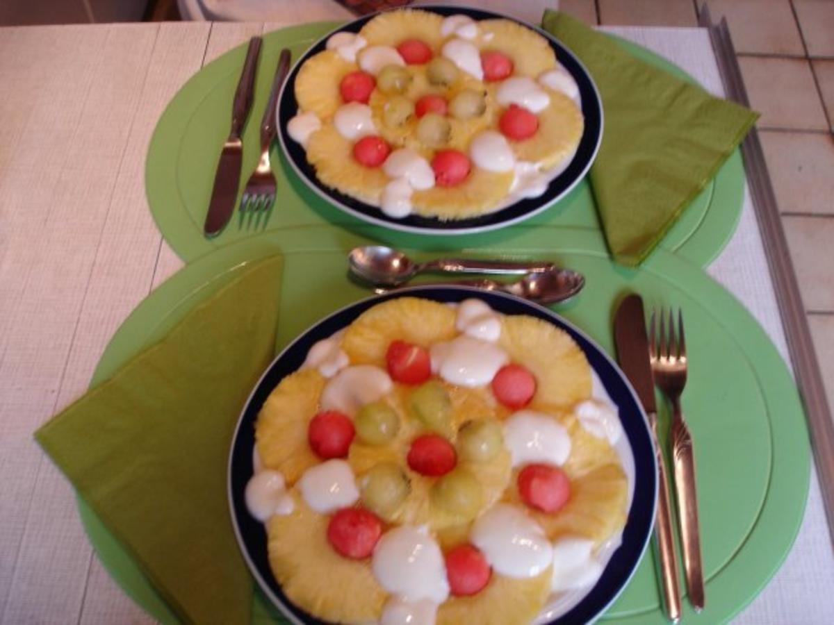 Ananas-Carpaccio - Rezept mit Bild - kochbar.de