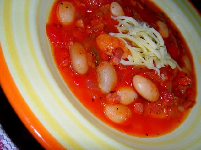 Rezept: Weiße-Bohnen-Eintopf, feurig Bild Nr. 2 Weiße-Bohnen-Eintopf, feurig - Rezept - Bild Nr. 2