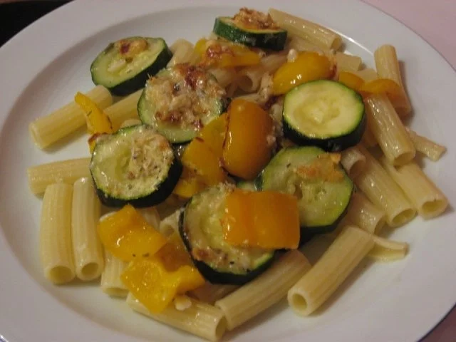 Zucchini-Paprika-Gratin - Rezept
