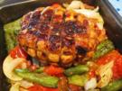 Roti de Pollo ... im Gemüsebett - Rezept