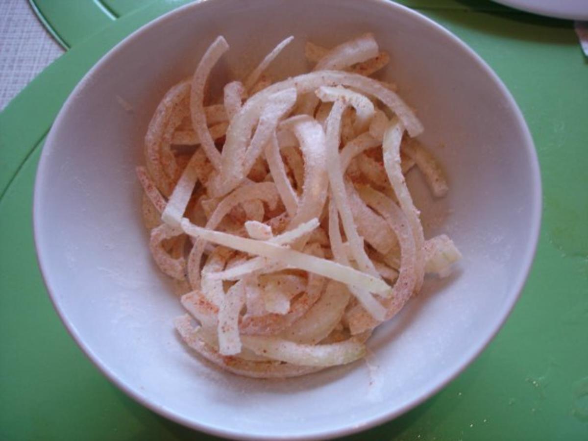 Feine Bratwurst mit Selleriestampfkartoffeln und Gemüse - Rezept - Bild Nr. 4