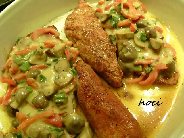 Filet unter einer Käse-Gemüsedecke - Rezept - Bild Nr. 11