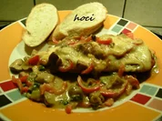 Filet unter einer Käse-Gemüsedecke - Rezept