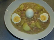 Rezept: Eier in einer Schinken-Senf-Sosse Eier in einer Schinken-Senf-Sosse - Rezept