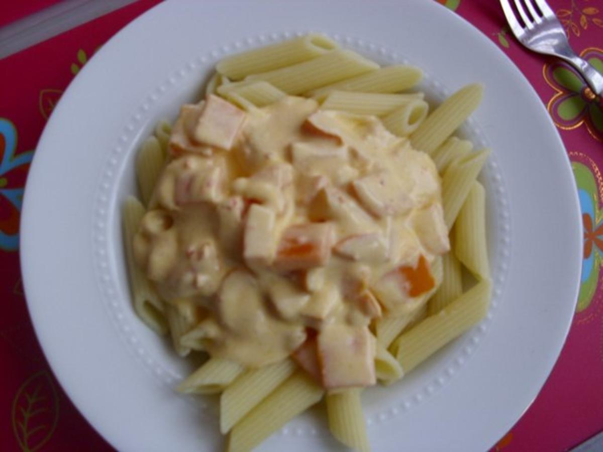 Nudeln mit Frischkäsesauce... - Rezept - kochbar.de