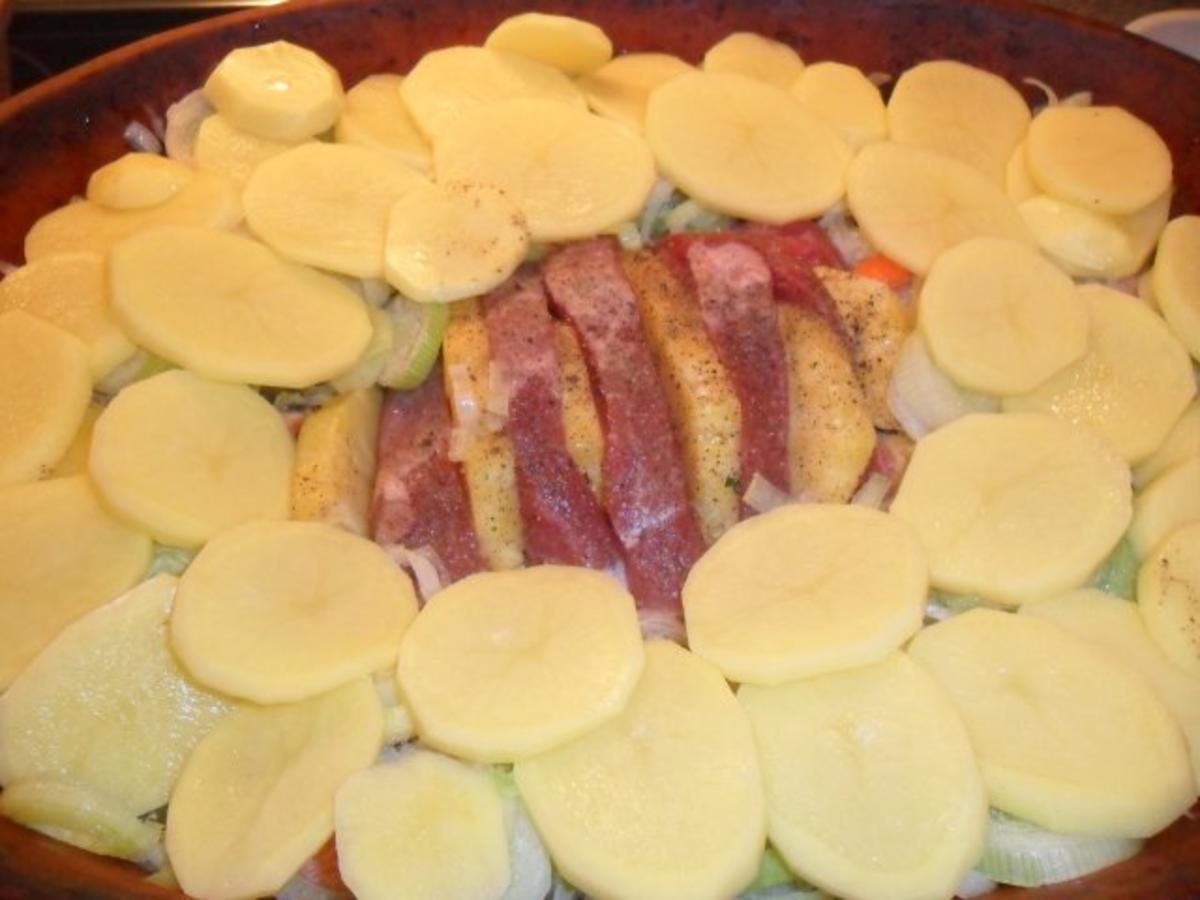 schweinekamm mit ananas,gemüse-schön scharf -im römertopf - Rezept - Bild Nr. 4