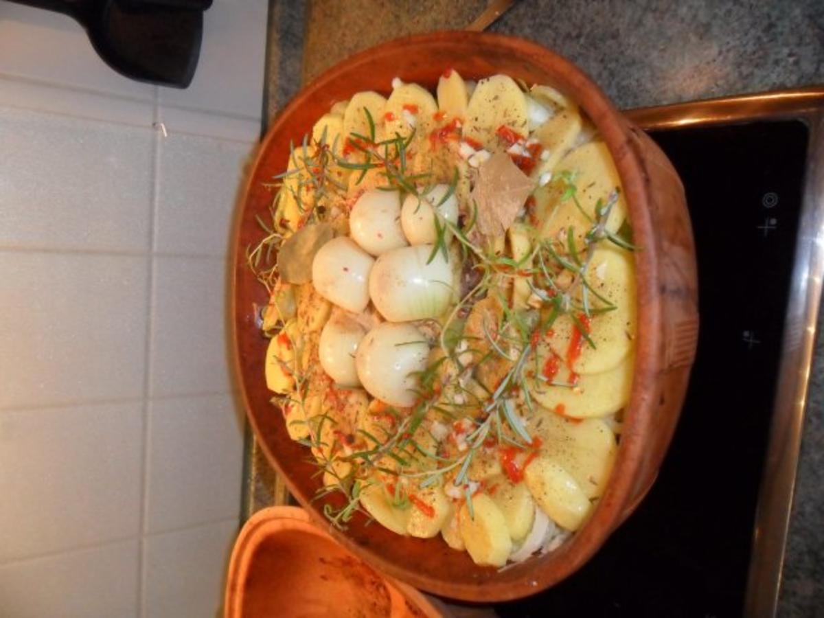 schweinekamm mit ananas,gemüse-schön scharf -im römertopf - Rezept - Bild Nr. 8