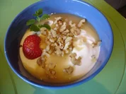 Jogurt-Quark mit Honig und Wallnüssen - Rezept