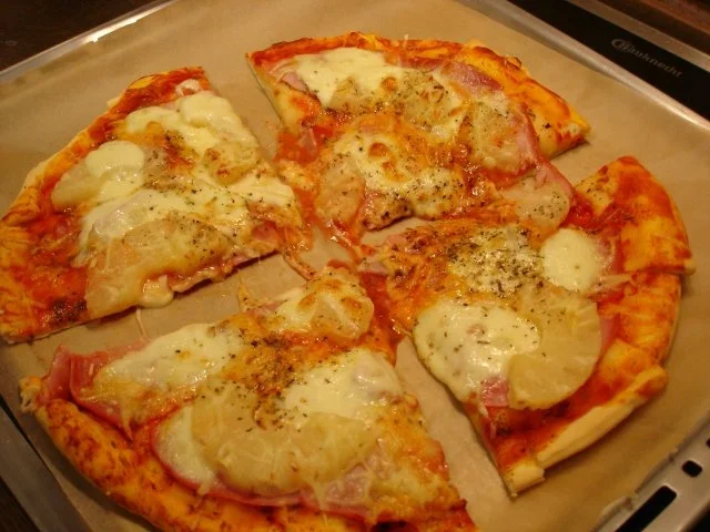 Rezept: Pizza Hawaii Bild Nr. 16 Pizza Hawaii - Rezept - Bild Nr. 16
