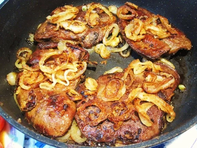 Lammleber mit Knusperzwiebeln - Rezept - Bild Nr. 4