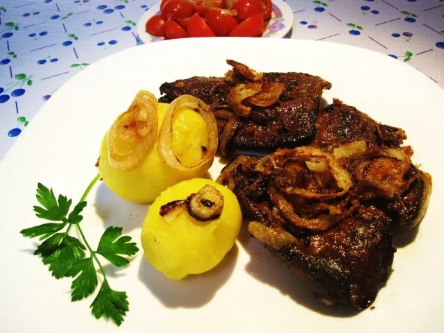 Lammleber mit Knusperzwiebeln - Rezept - Bild Nr. 6