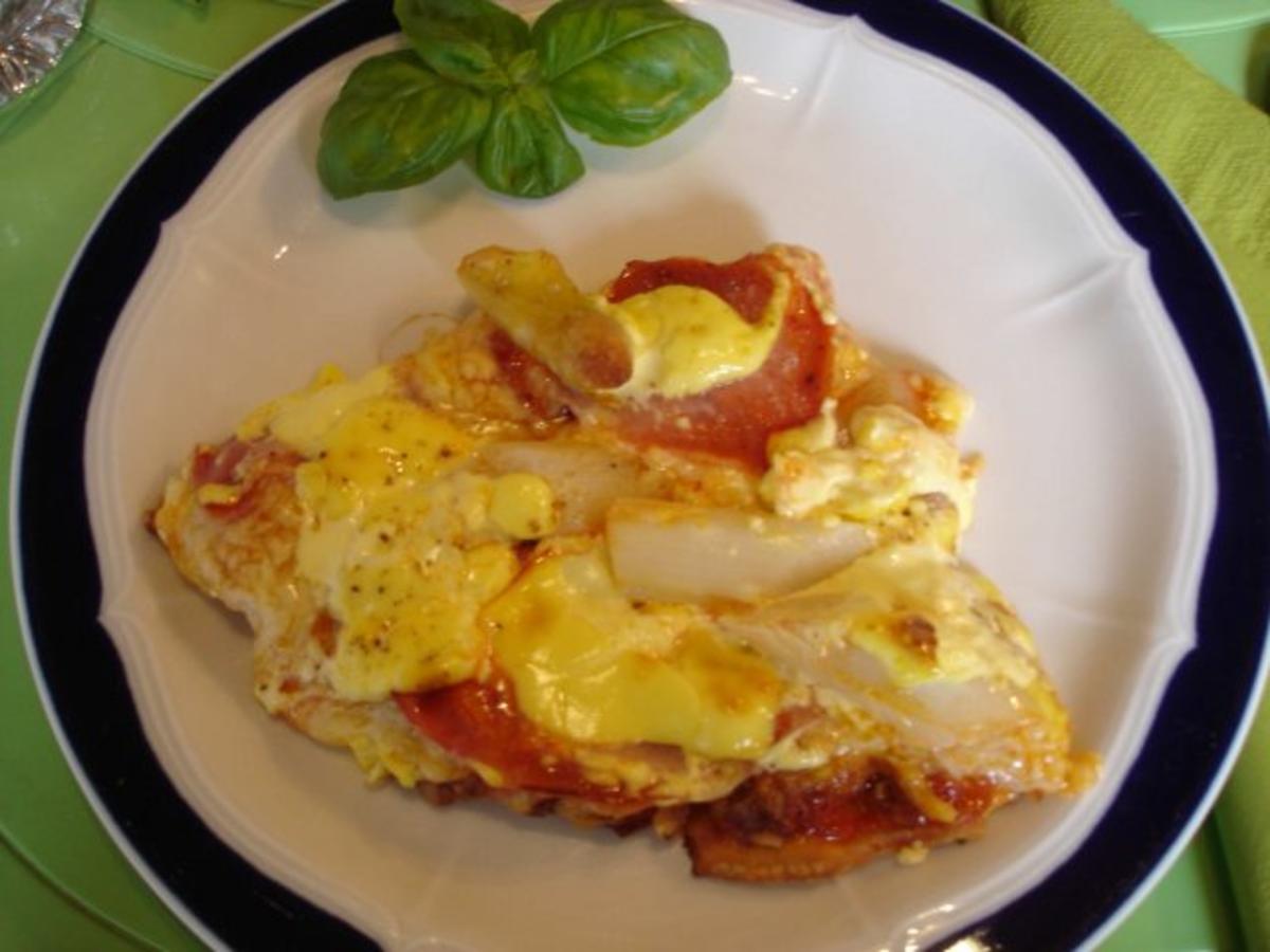 Spargelpizza - Rezept