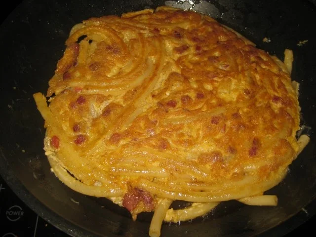 Maccaroni Omelette (frittata) - Rezept - Bild Nr. 2