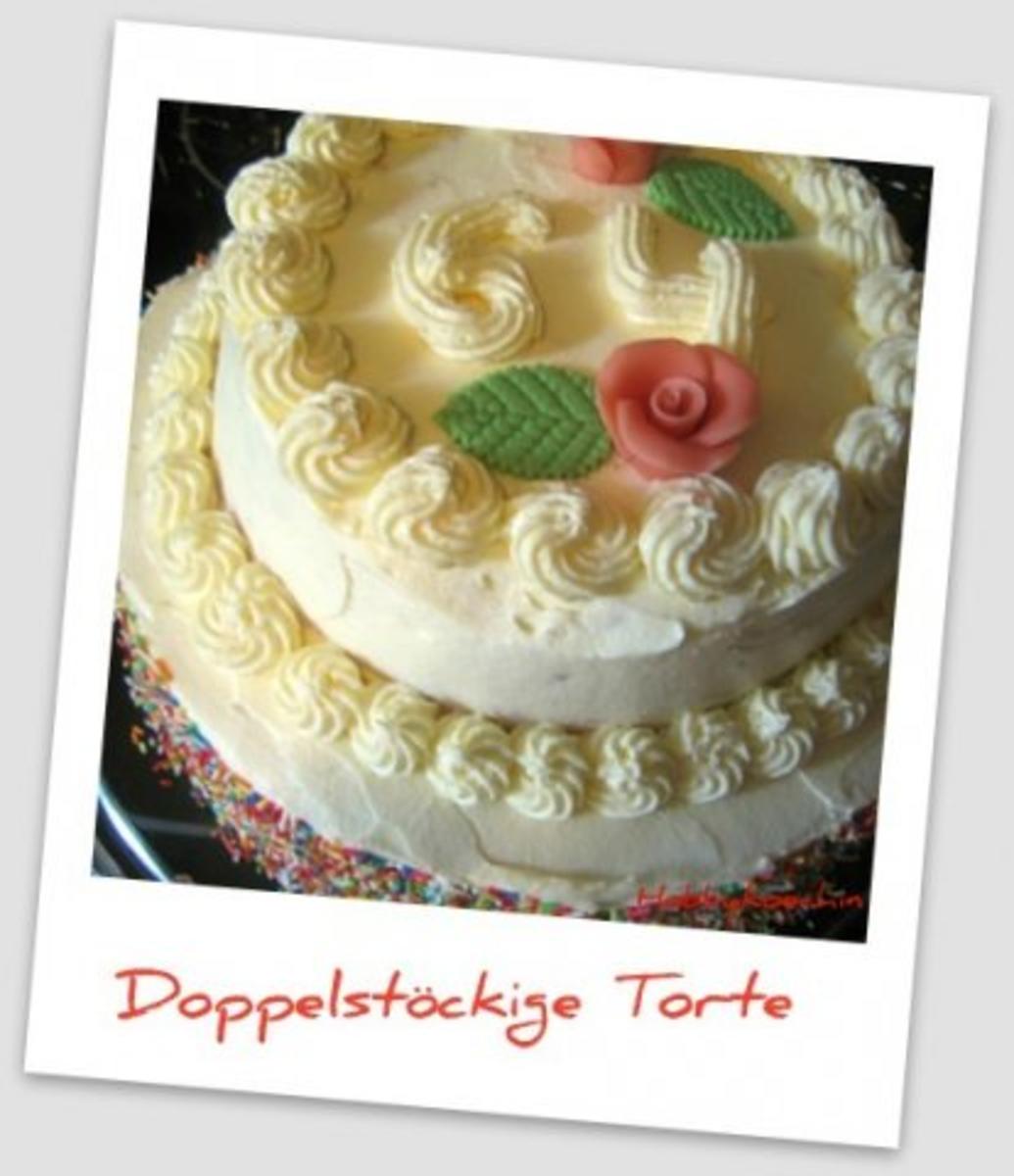 Doppelstöckige Torte - Himbeer-Vanille-Traum - Rezept