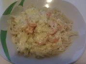 Garnelen in Weißwein - Sahnesauce - Rezept