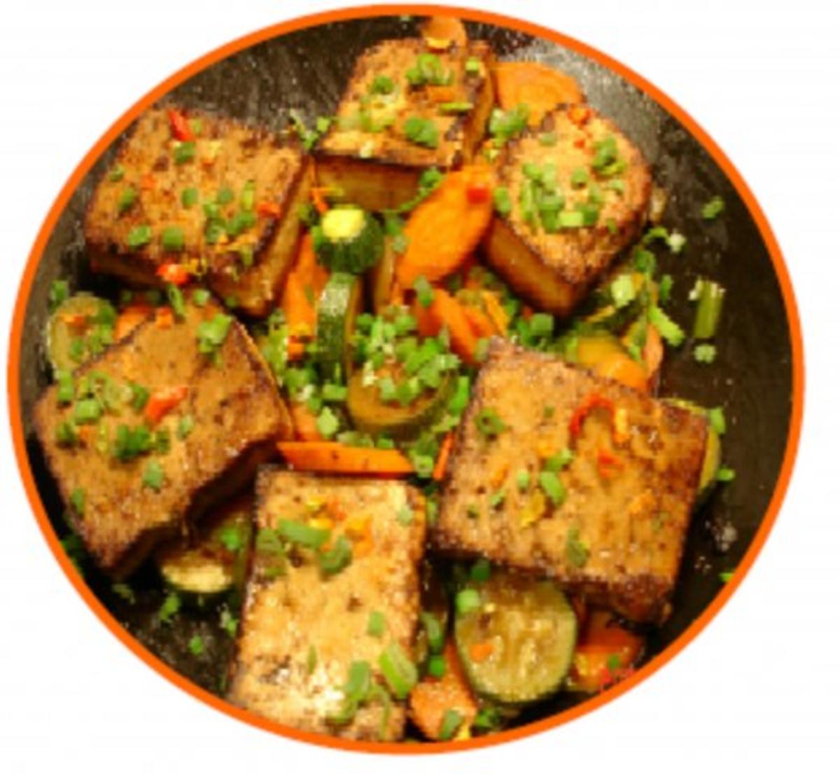 Gemüse mit Tofu - Rezept mit Bild - kochbar.de