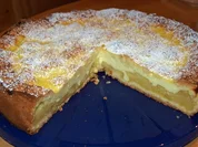prickelnder Apfel-Käsekuchen - Rezept