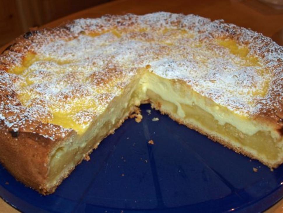 prickelnder Apfel-Käsekuchen - Rezept mit Bild - kochbar.de