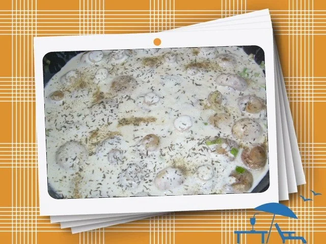 Champignons mit Knoblauchsoße - Rezept