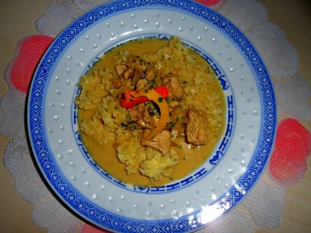 Asiatisches Puten-Kokoscurry ~ mit Woknudeln ~ - Rezept - Bild Nr. 2