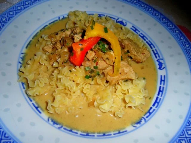 Asiatisches Puten-Kokoscurry ~ mit Woknudeln ~ - Rezept - Bild Nr. 4