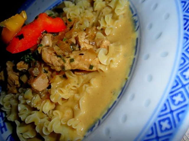 Asiatisches Puten-Kokoscurry ~ mit Woknudeln ~ - Rezept - Bild Nr. 3