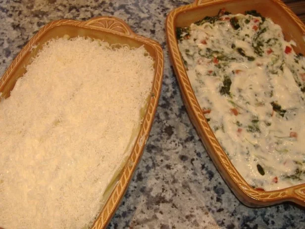 Makkaroni-Auflauf mit Paprikaspinat - Rezept - Bild Nr. 2