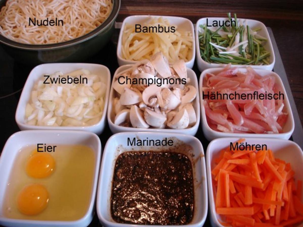 Chinesisches Bratnudeln nach Papa III - Rezept - Bild Nr. 2