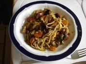 Chinesische Bratnudeln nach Papa V - Rezept