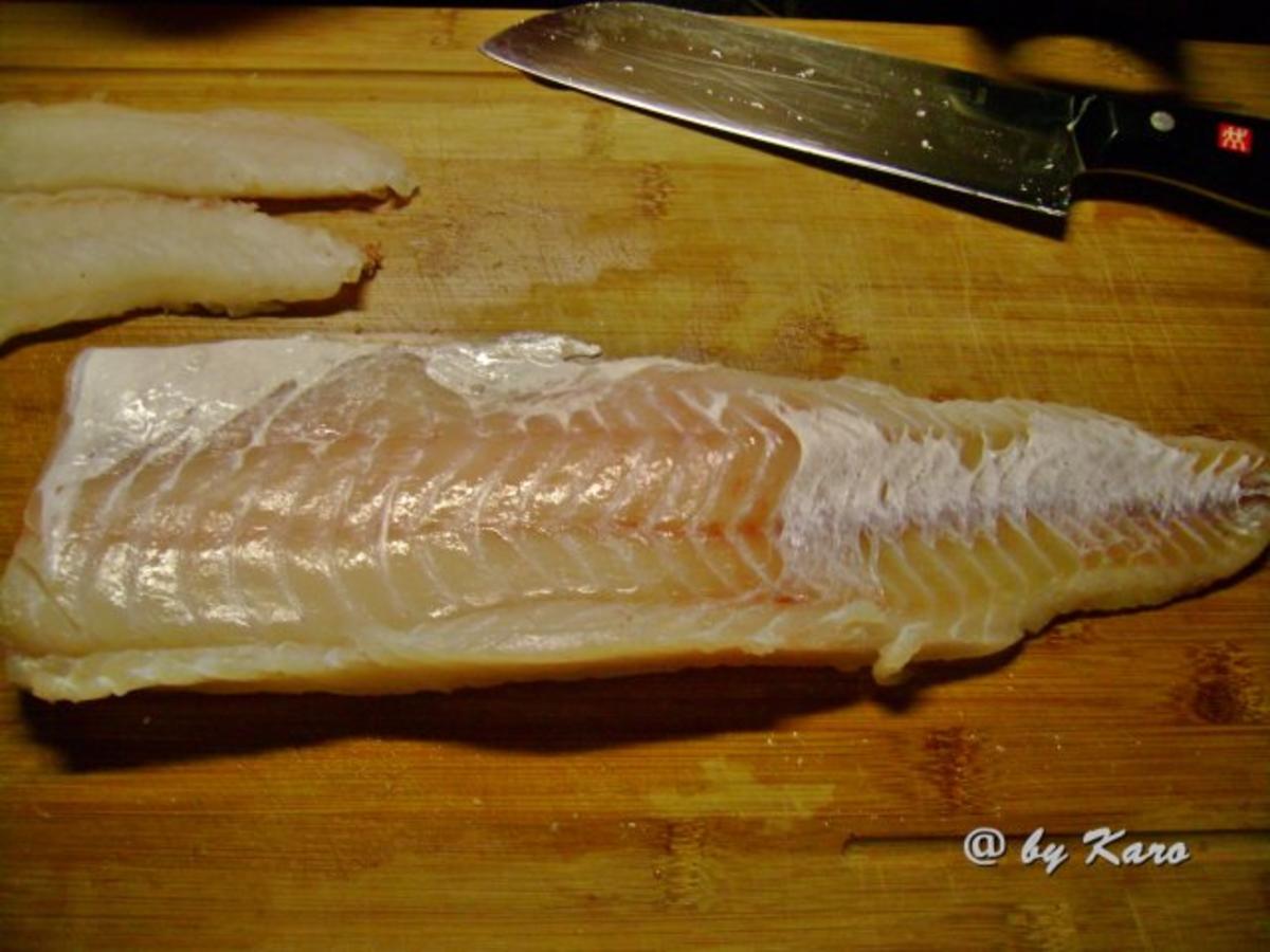 Fisch: King Klipfischfilet im Möhrenmantel - Rezept - Bild Nr. 2