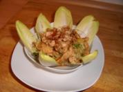 Roter Linsensalat auf Chicoree - Rezept