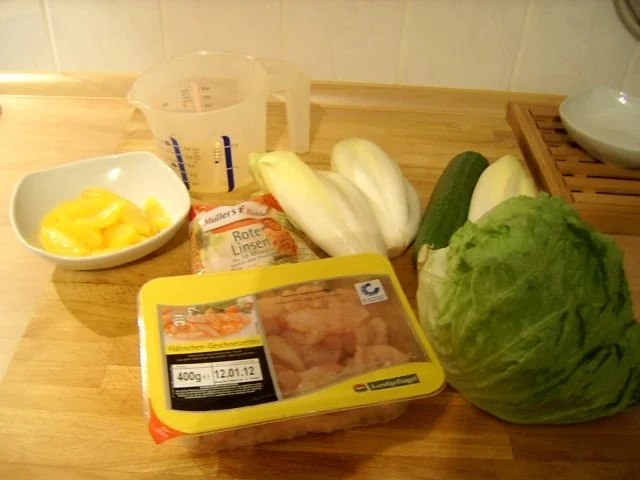 Rezept: Roter Linsensalat auf Chicoree Bild Nr. 2 Roter Linsensalat auf Chicoree - Rezept - Bild Nr. 2